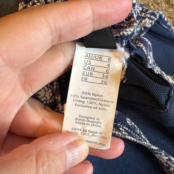 Niptuck Porcelain Joanne Twist Front Design Tummy Control One Piece Suit - Picture 6 of 6